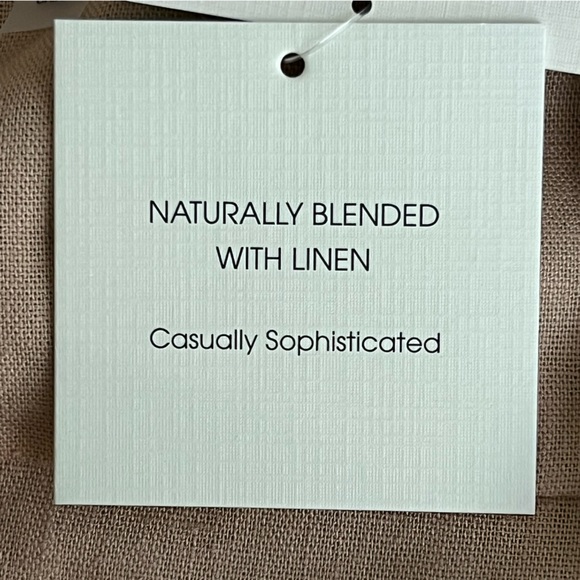 Anne Klein “Sand” Linen Blend Stylish Utility Style Jacket With Gold Trim L NWT - Picture 14 of 16